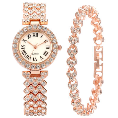 100g Women Quartz Wrist Watch , OEM Diamond Bracelet Watch For Ladies