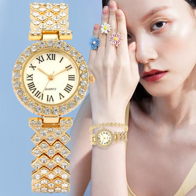 100g Women Quartz Wrist Watch , OEM Diamond Bracelet Watch For Ladies