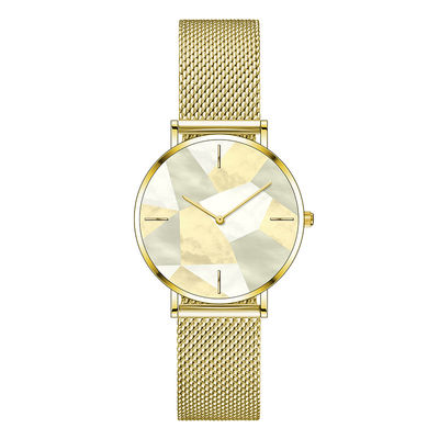 SS316L Women'S Quartz Stainless Steel Watch 3atm Water Resistant