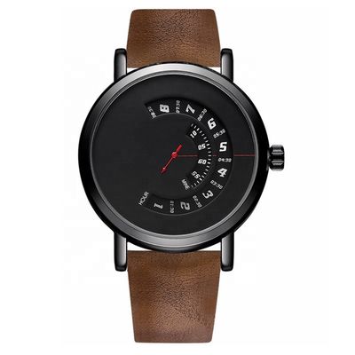 Black Chain Alloy Quartz Wrist Watch 3ATM Antiwater 70g Weight