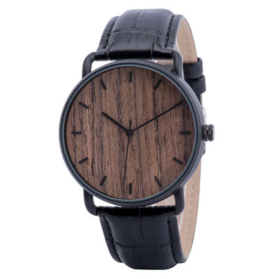 Wooden Band Quartz Battery Wristwatches Harlex Mirror Material 113g