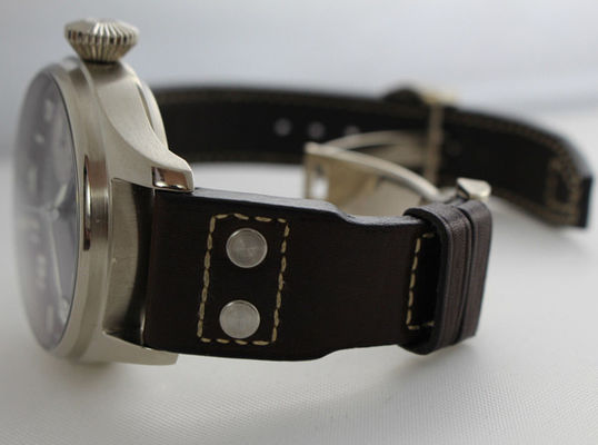 Big Pilot 316L stainless steel men watch 10Bar Waterproof 15mm thickness