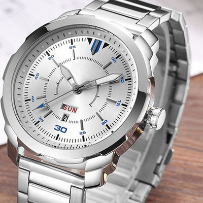 Dual Calendar Quartz Battery Wristwatches PC20 Movement Multipattern