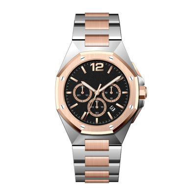 Rose Gold Quartz Battery Wristwatches 10Bar Waterproof JS25 Movt