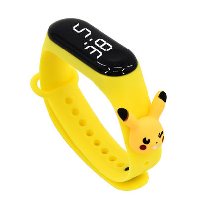 Kids Cartoon Electronic Bracelet Watch Thermoplastic Silicone Rectangular Case