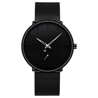 Fashion Unisex Quartz Wrist Watch With Stainless Steel Mesh Band