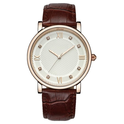Fashion Diamond Dial Couple Watch Genuine Business Quartz Analog Watch