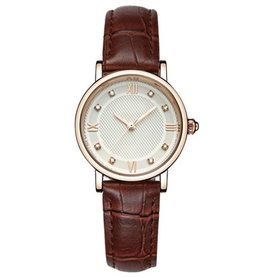 Fashion Diamond Dial Couple Watch Genuine Business Quartz Analog Watch