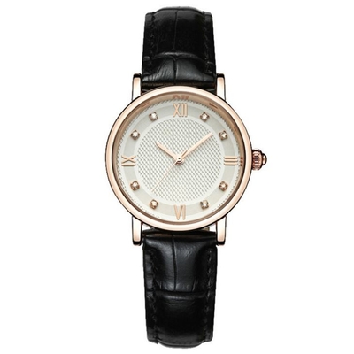 Fashion Diamond Dial Couple Watch Genuine Business Quartz Analog Watch