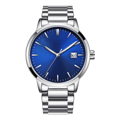 Mineral Glass Analog Wrist Watch 20mm Strap Braided Nylon For Men