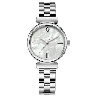 No Scale Water Drill Women Quartz Watch Dia 26.5mm Steel Buckle