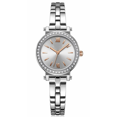 Tempered Glass Alloy Wrist Watch Belt Female Waterproof Sandblasted Dial