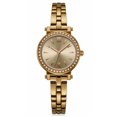 Tempered Glass Alloy Wrist Watch Belt Female Waterproof Sandblasted Dial