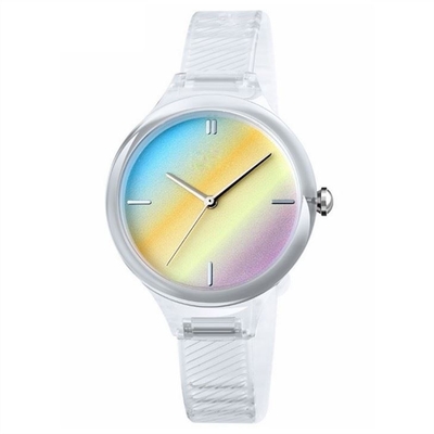30m Length Transparent Strap Watch  Elastic Waterproof ABS Case