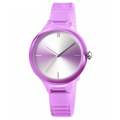 30m Length Transparent Strap Watch  Elastic Waterproof ABS Case