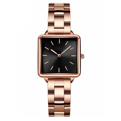 34mm Dia Women Quartz Wrist Watch Waterproof 16mm Strap Alloy Case