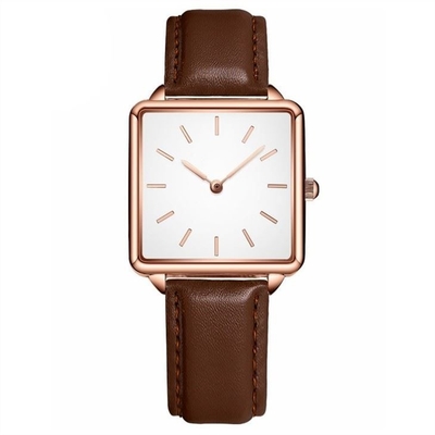 34mm Dia Women Quartz Wrist Watch Waterproof 16mm Strap Alloy Case
