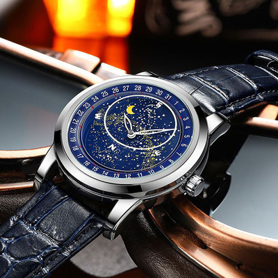 Mens Illuminated Dial Automatic Mechanical Watch Luminous Men'S Watch