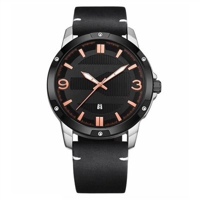 Sports Leather Alloy Quartz Wrist Watch Athleisure Belt Luminous Watch