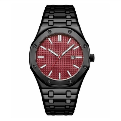 Men Stainless Steel Business Watch Waterproof Calendar Quartz Watch