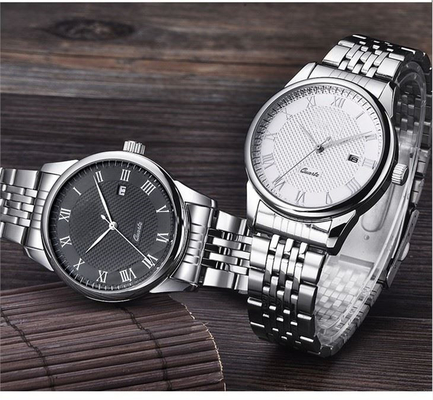 Casual Minimalist Stainless Steel Quartz Watches Personality Quartz Couple Watch