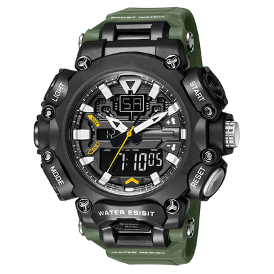 Acrylic Mirror Digital Sports Watch 50 Meters Waterproof Chronograph Wrist Watch