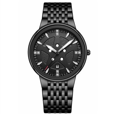 Waterproof Stainless Steel Chronograph Watch Thin Calendar Automatic Mechanical Watch