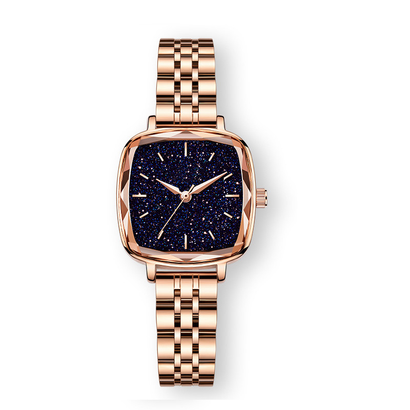 Vintage Square Digital Watches For Women Stainless Steel Double Press Butterfly Clasp
