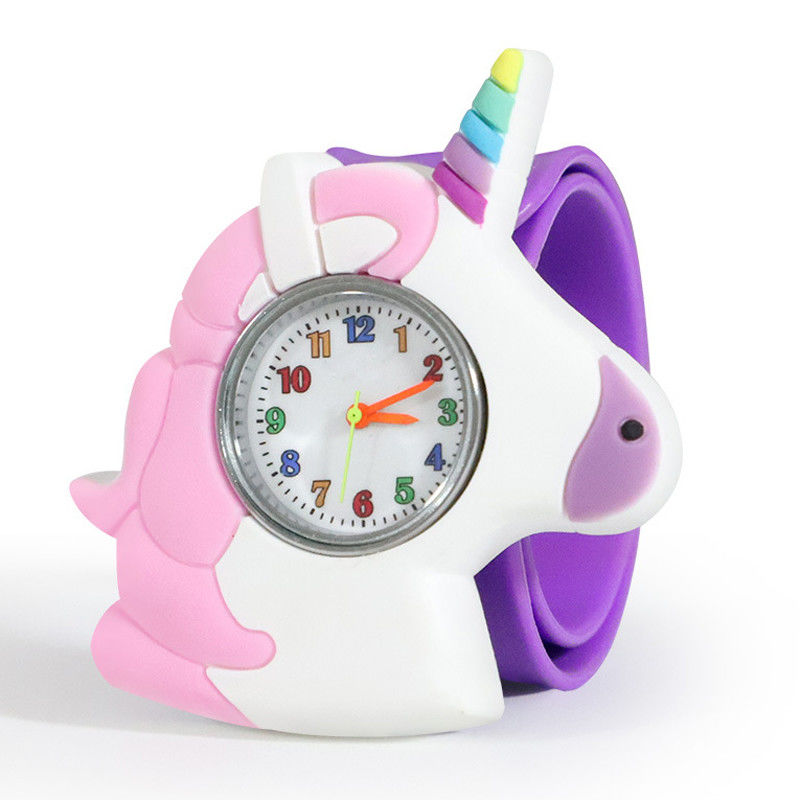 Unicorn Quartz Kids Watch 0.6cm Thickness 3ATM Waterproof Arcylic Material