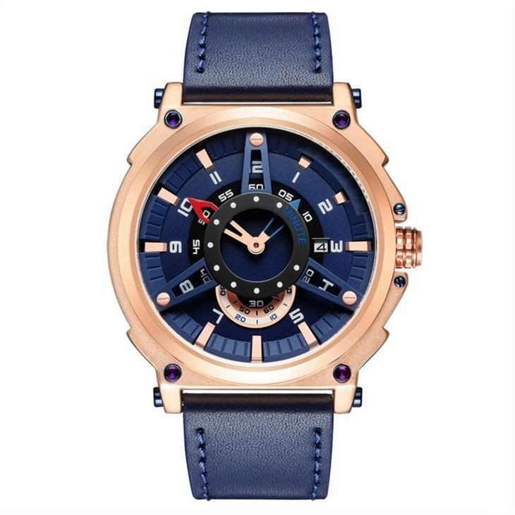 11.5mm Case Alloy Quartz Wrist Watch Pin Buckle Outdoor Personality Belt ROHS